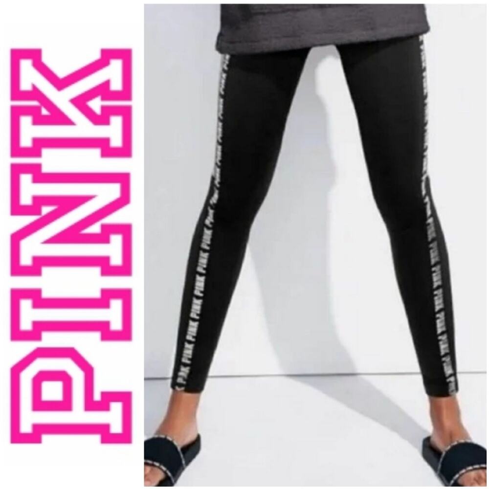 VS Victoria's Secret PINK Cozy Leggings Black XS